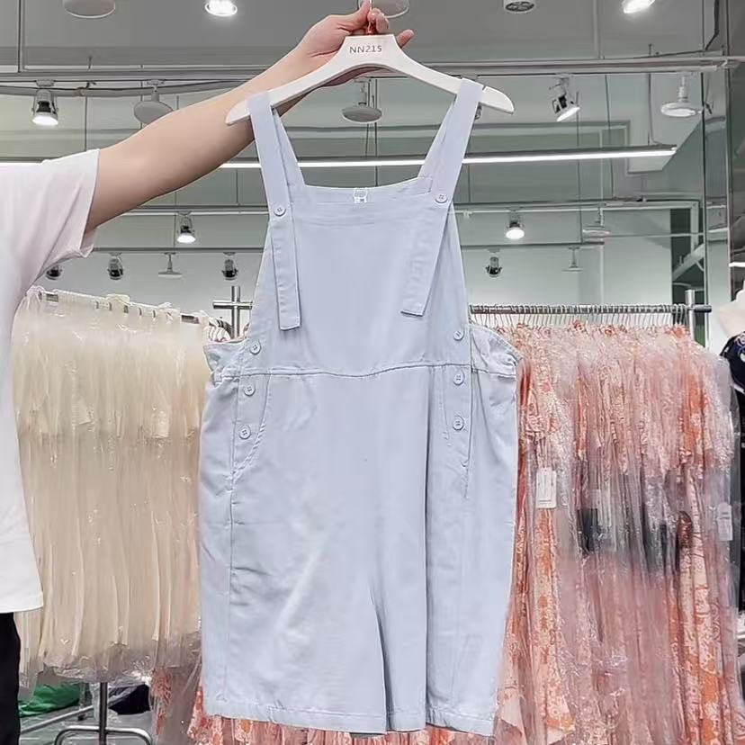 【YZ•衣系列】nn215-时尚女装设计感背带裤简约减龄