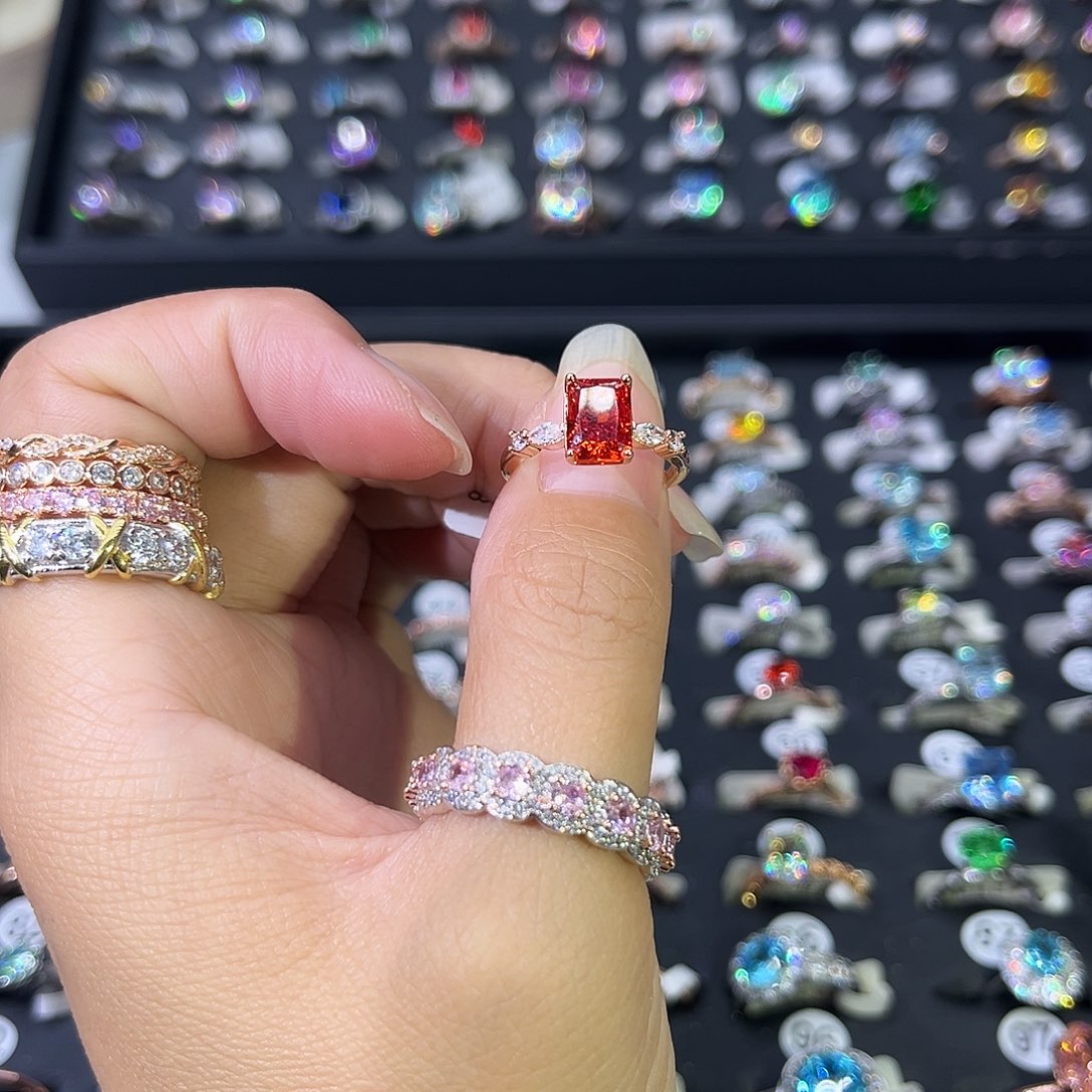 莫桑石非金属SH红冰花两卡-15