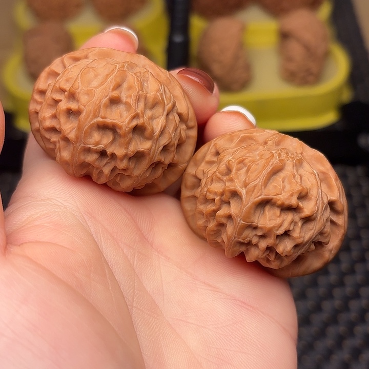 吊坠文玩核桃43宫灯狮子头