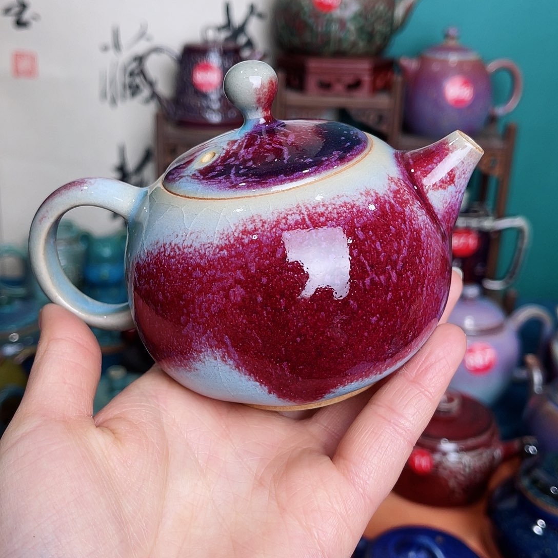 壶易*寒钧瓷艺术作品壶