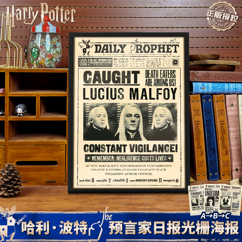 哈利波特光栅海报预言家海报成长印记光栅海报（不带框）