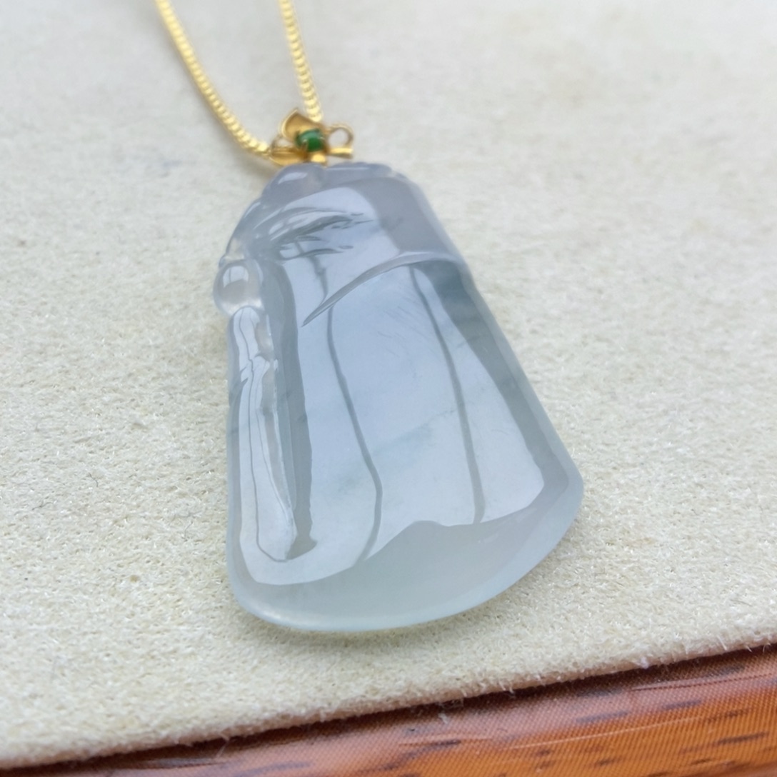 翡翠18K金镶嵌颈饰吊坠20