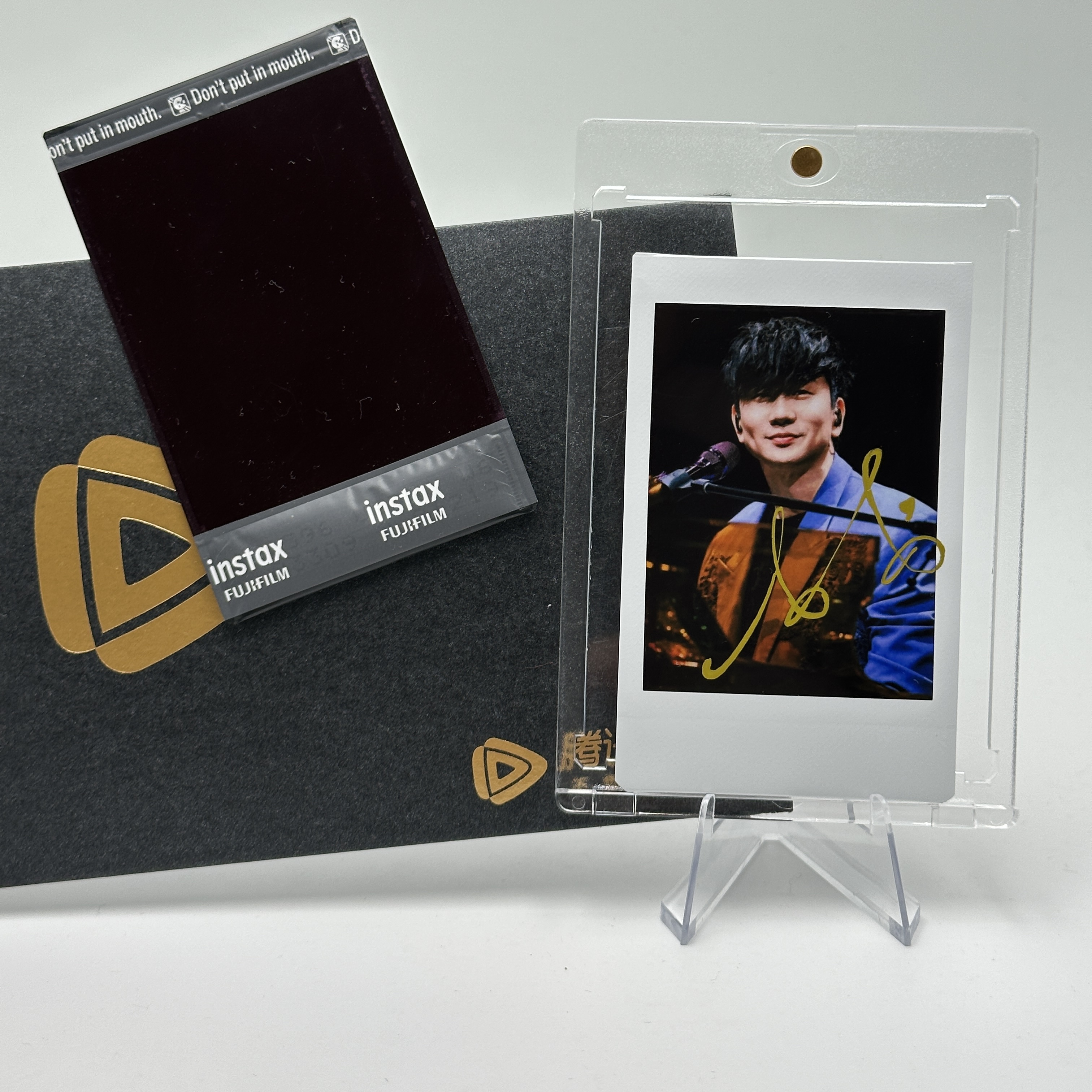 E7735【林俊杰】 签名正品拍立得照片  白边