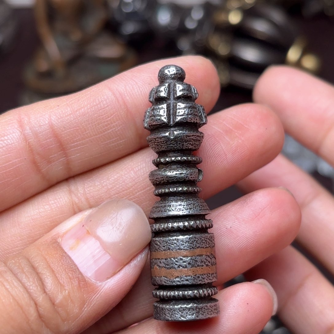 铜星月菩提吊坠项链