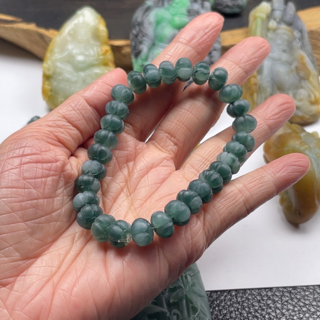 阿***哥定制翡翠未镶嵌手串