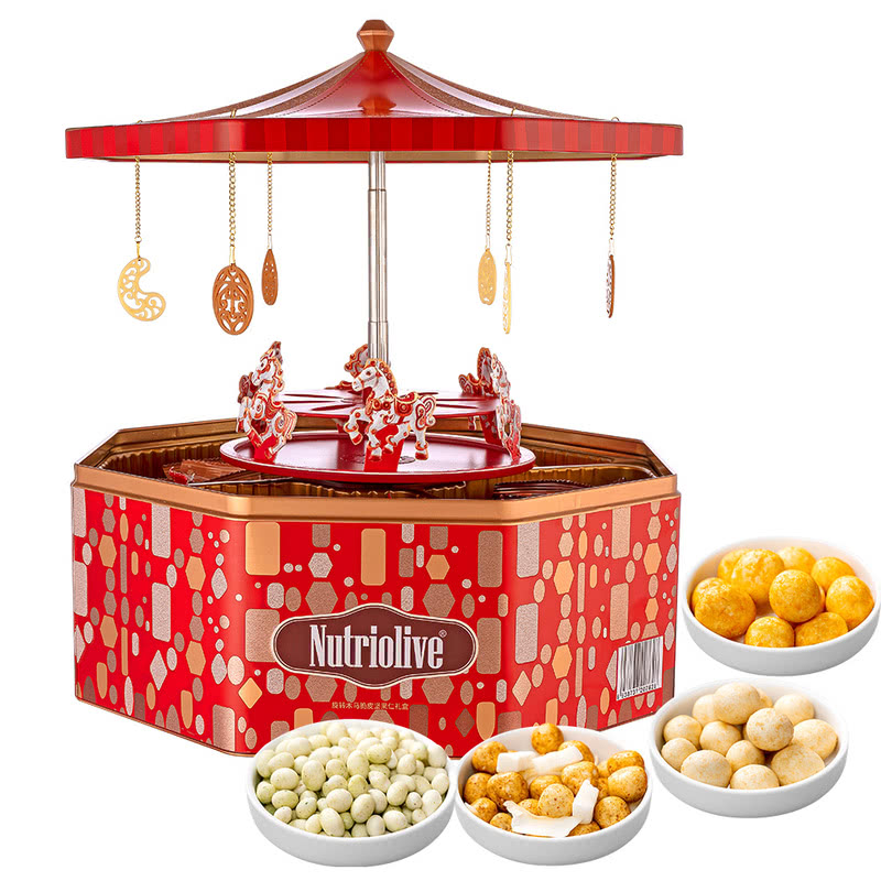 加州原野 旋转木马脆皮坚果仁礼盒1.002kg