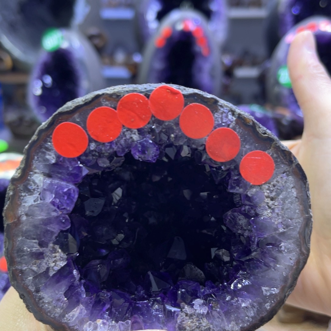 紫晶摆件未镶嵌紫水晶
