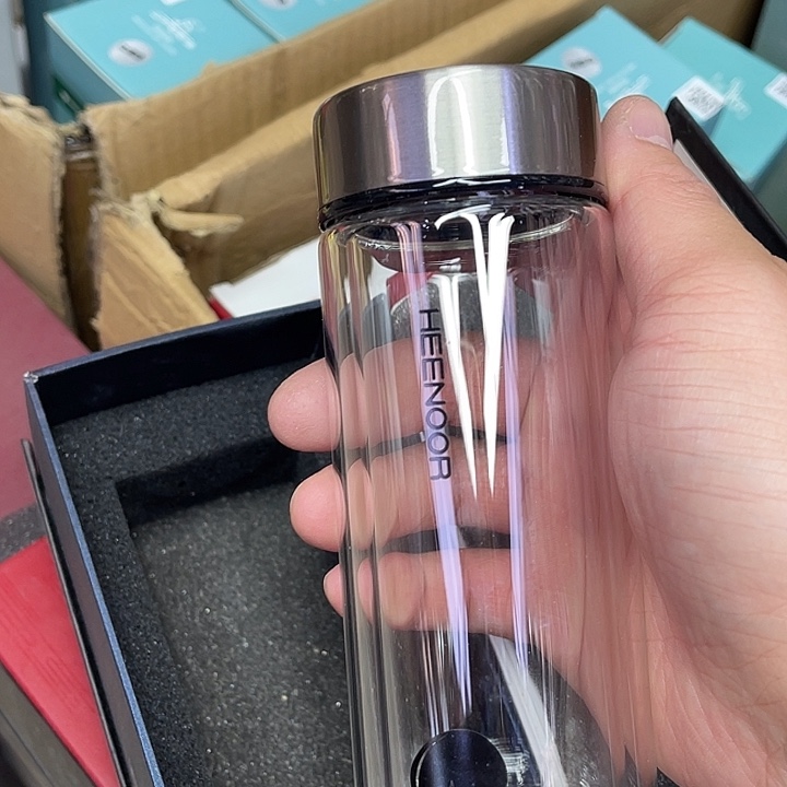 玻璃茶隔款希诺双层玻璃杯