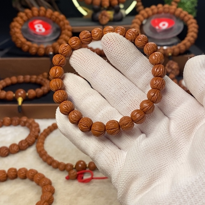 桃核吊坠嫣**笑秦岭龙纹