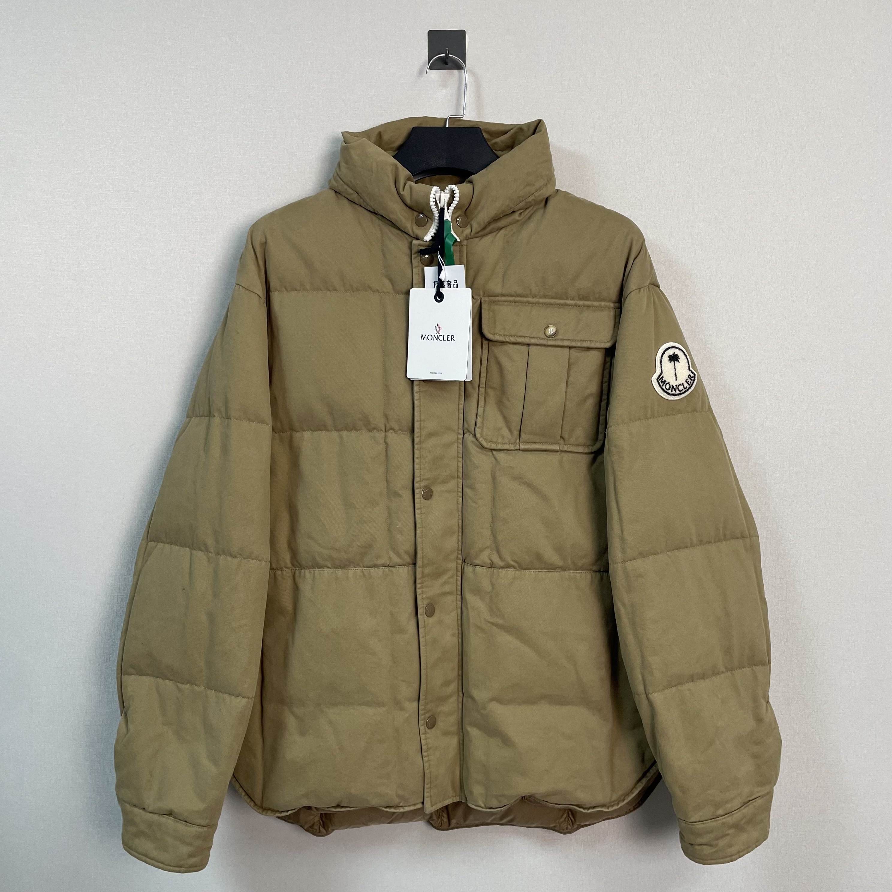 未使用 MONCLER 盟可睐Palm Angels23FW联名款/4码/带吊/价17000