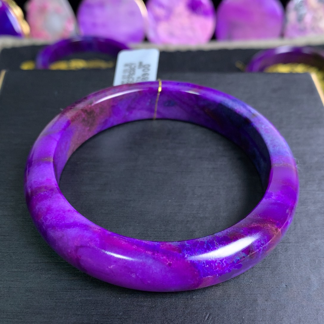 苏纪石（舒俱来）未镶嵌凝胶紫手镯59