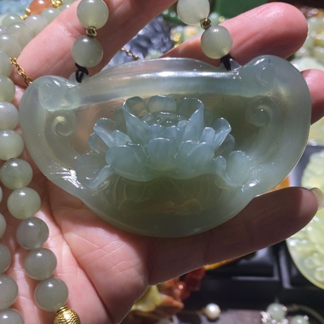 【闪购商品】岫玉毛衣链未镶嵌