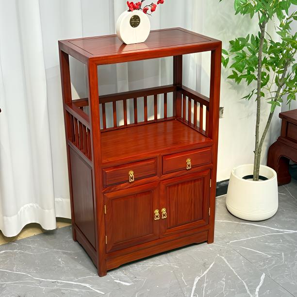 简祥红木 缅花简约茶水柜储物柜置物柜60-36-98