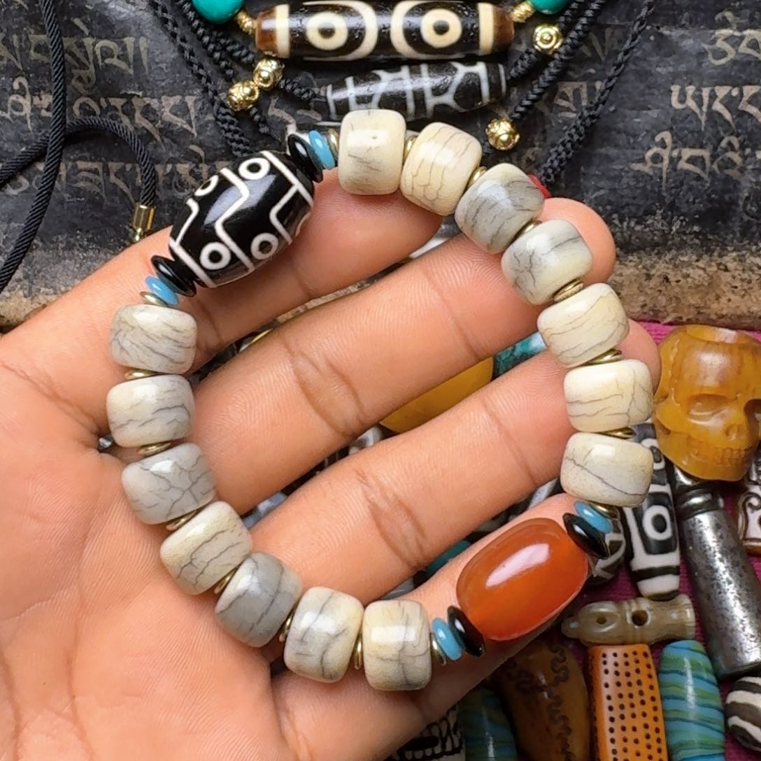 金刚菩提手串牦牛骨