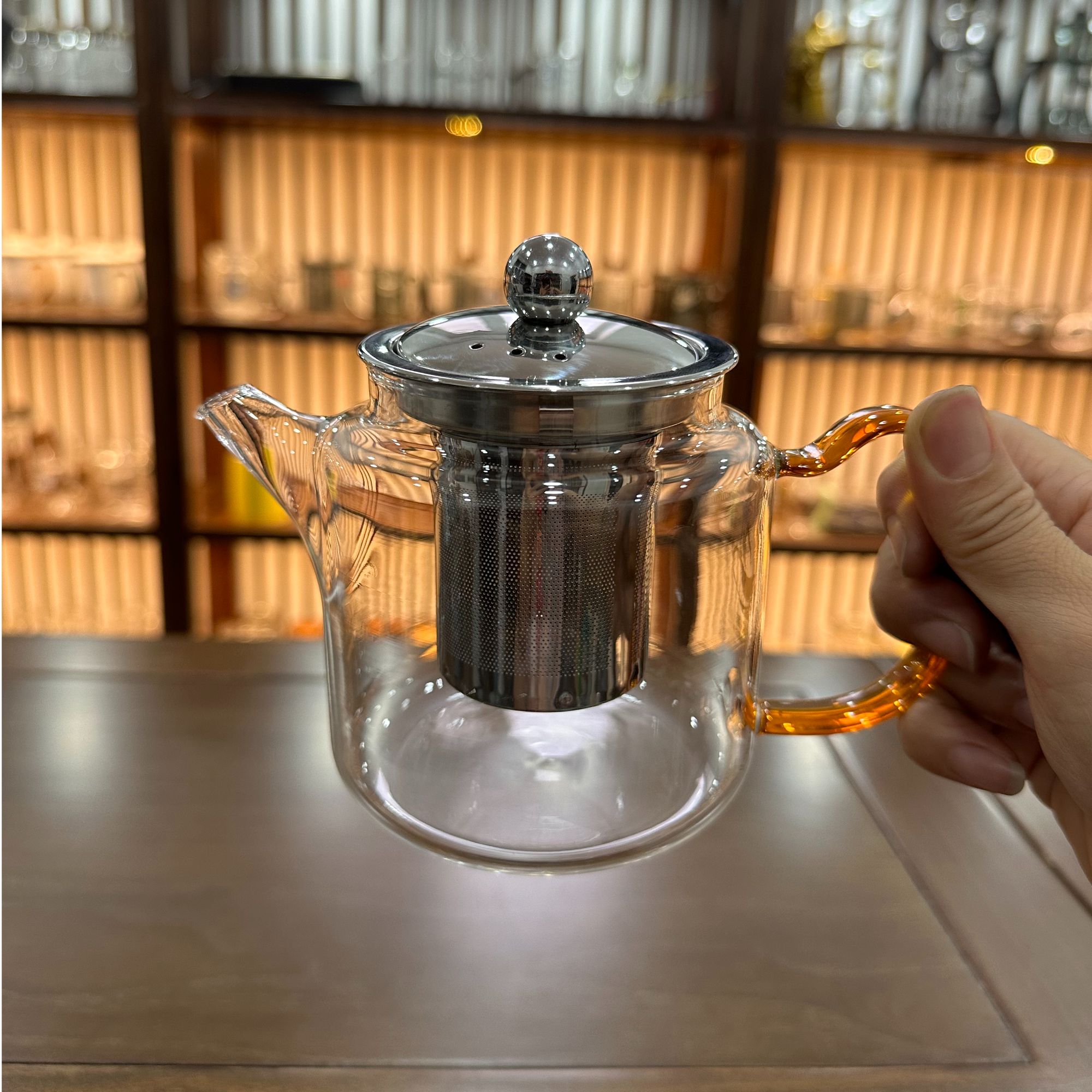 新中式高硼硅耐热玻璃泡茶器养生壶大容量一体过滤加厚公道杯