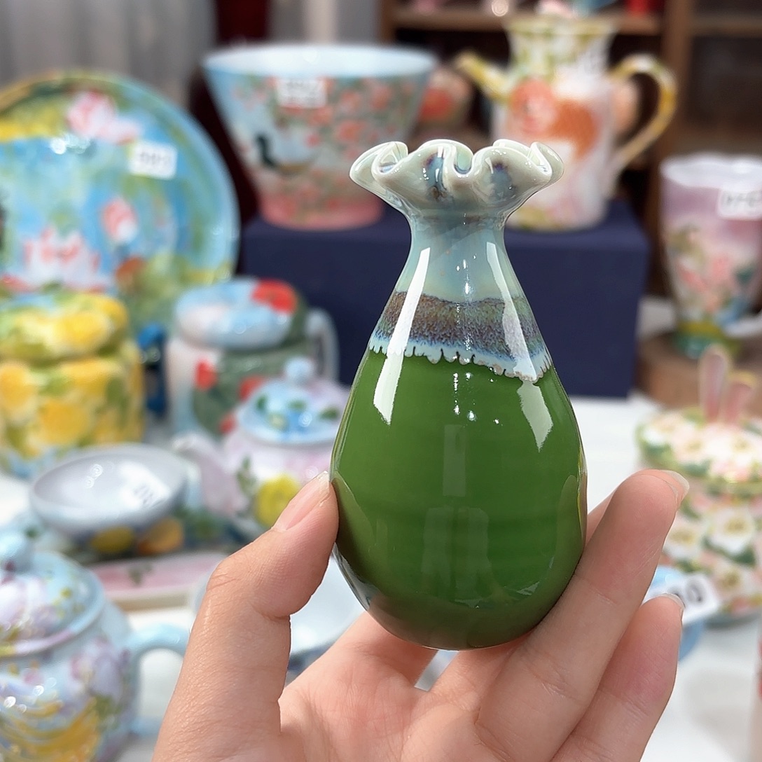 景德镇手绘高温釉下彩陶瓷茶具