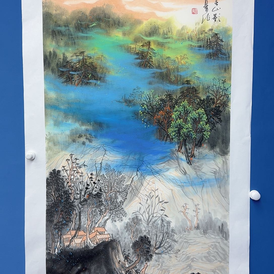 国画多次参加国内外大型