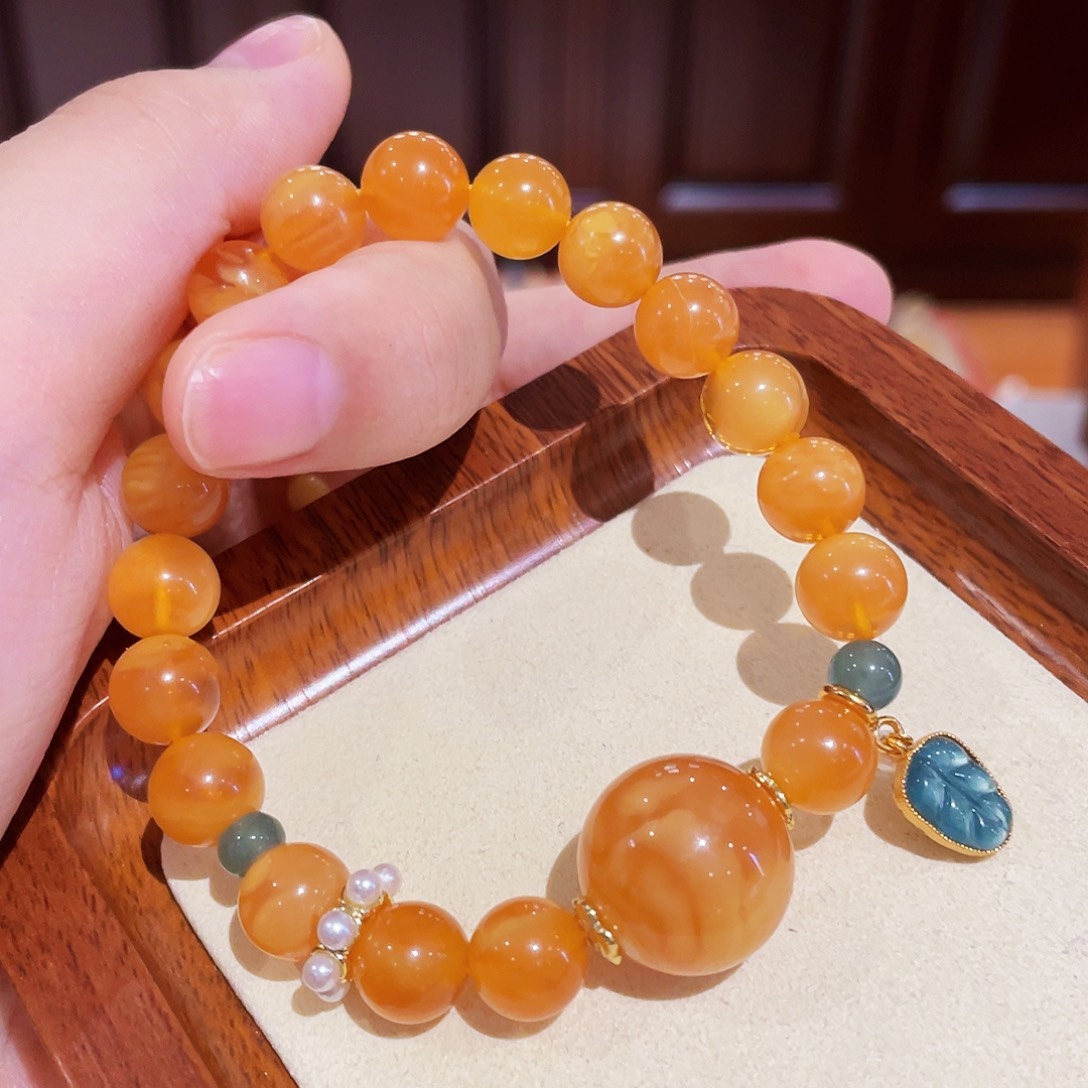 蜜蜡手链未镶嵌手串