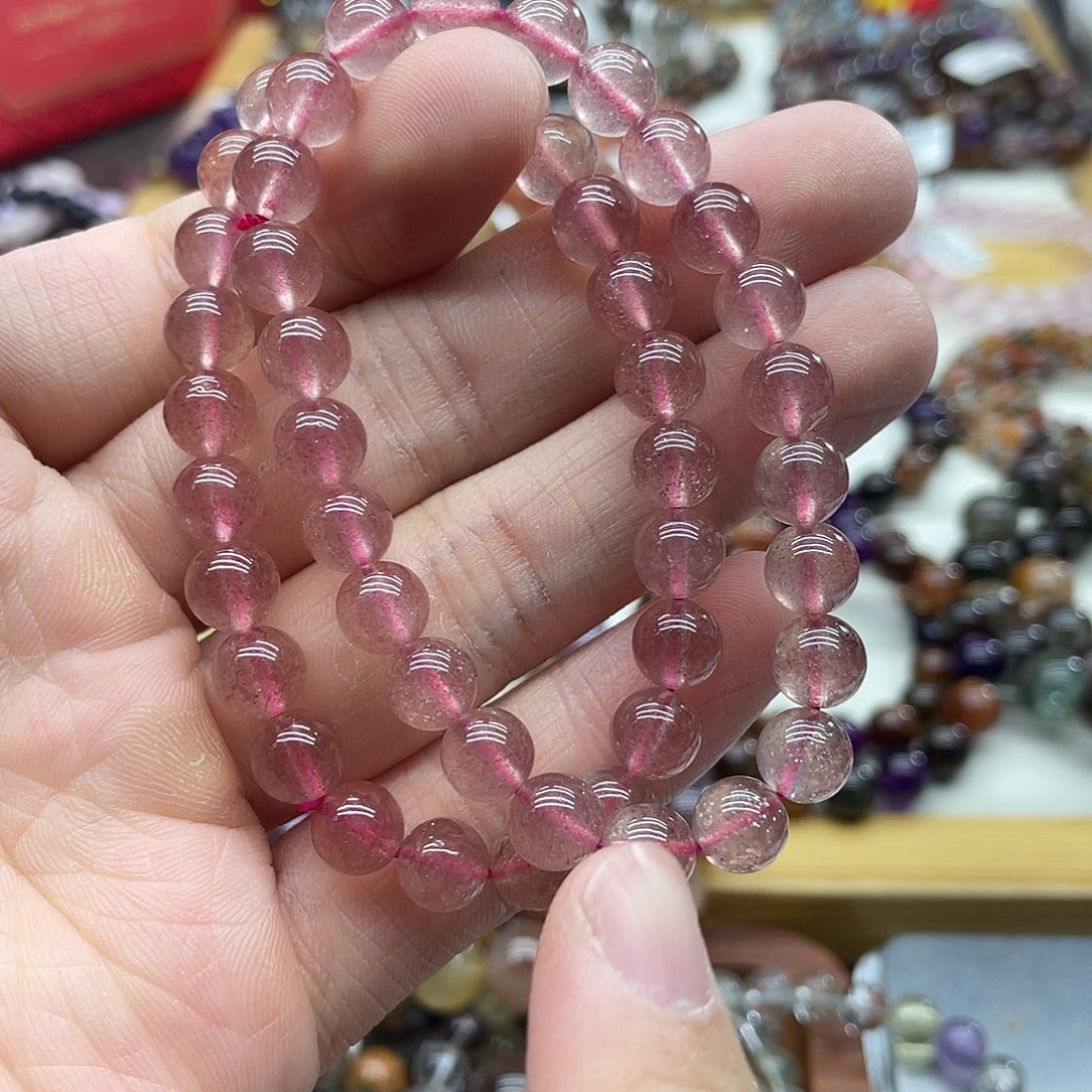 水晶未镶嵌手链多样性发货发一条