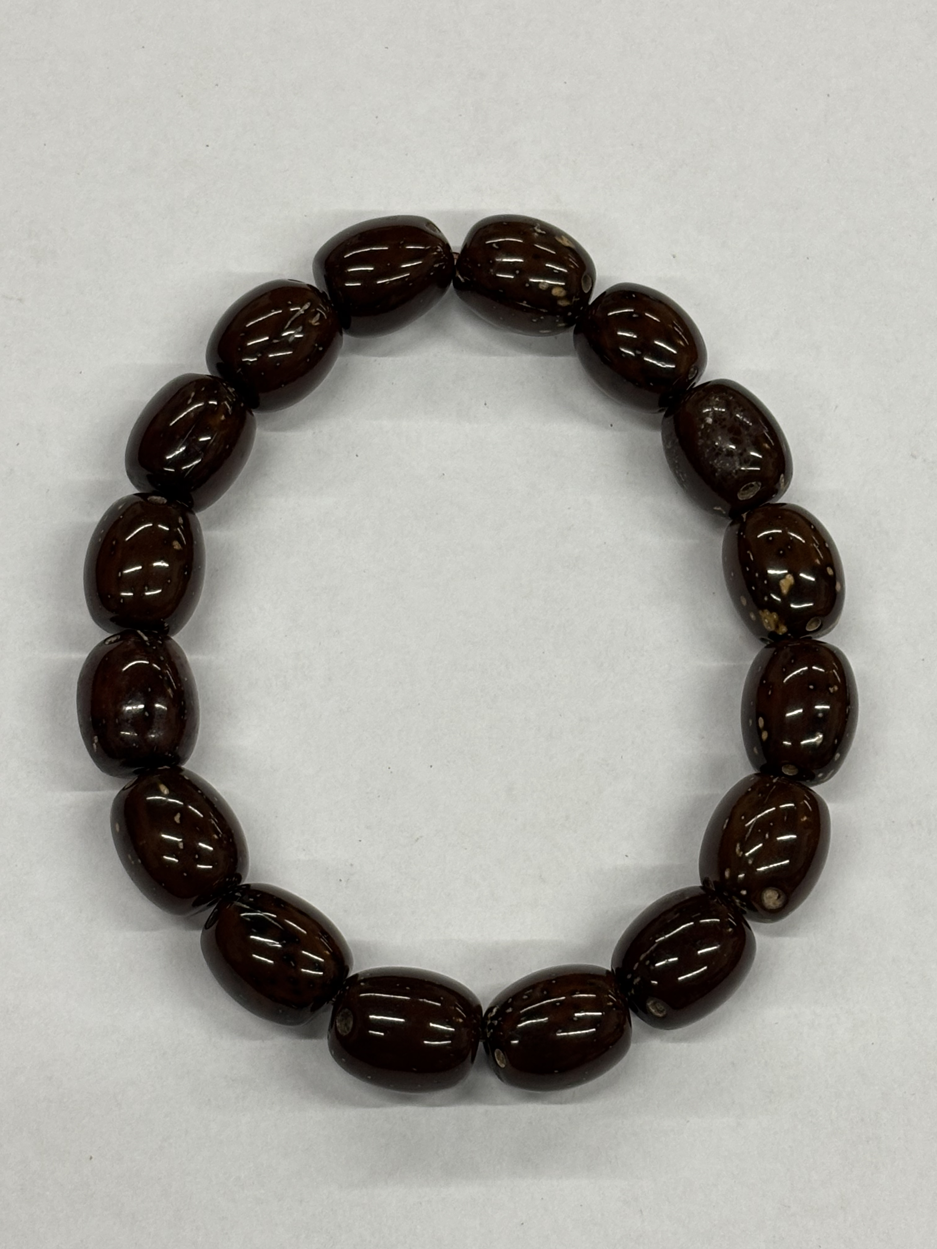 B9 天然紫金鼠深红枣珠13mm手串