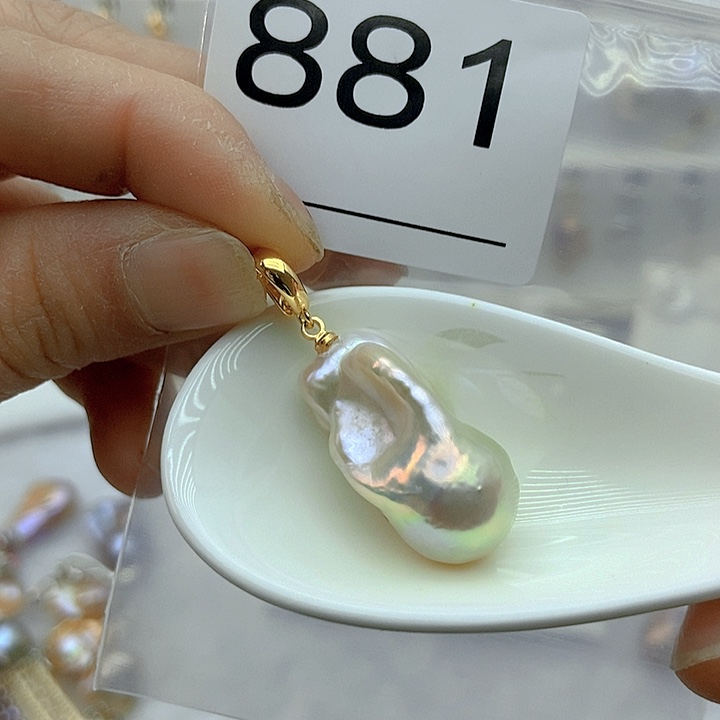 淡水珍珠颈饰银S925镶嵌