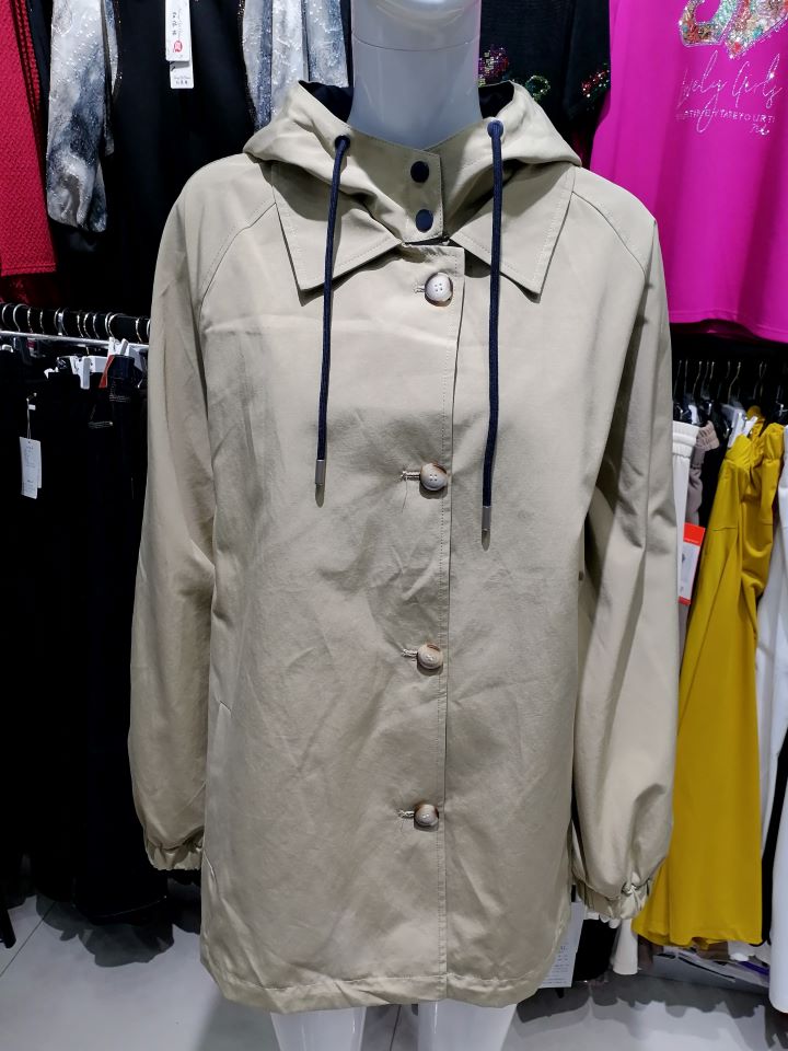 668111款大码风衣（衣长：82厘米）