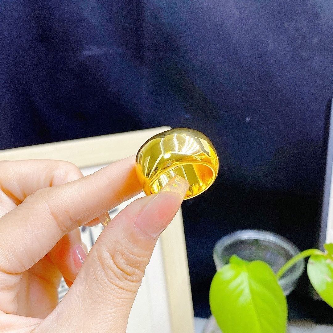 足银戒指 光面闭口戒指