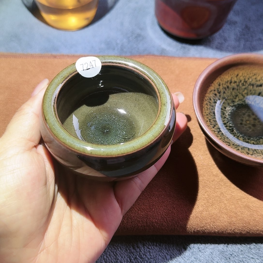茶盏7247 秋罗龙窑柴烧原矿传统手工茶盏主人杯