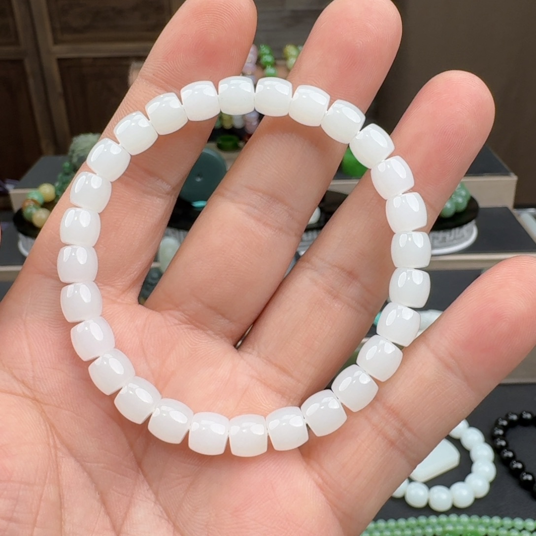 和田玉未镶嵌手链