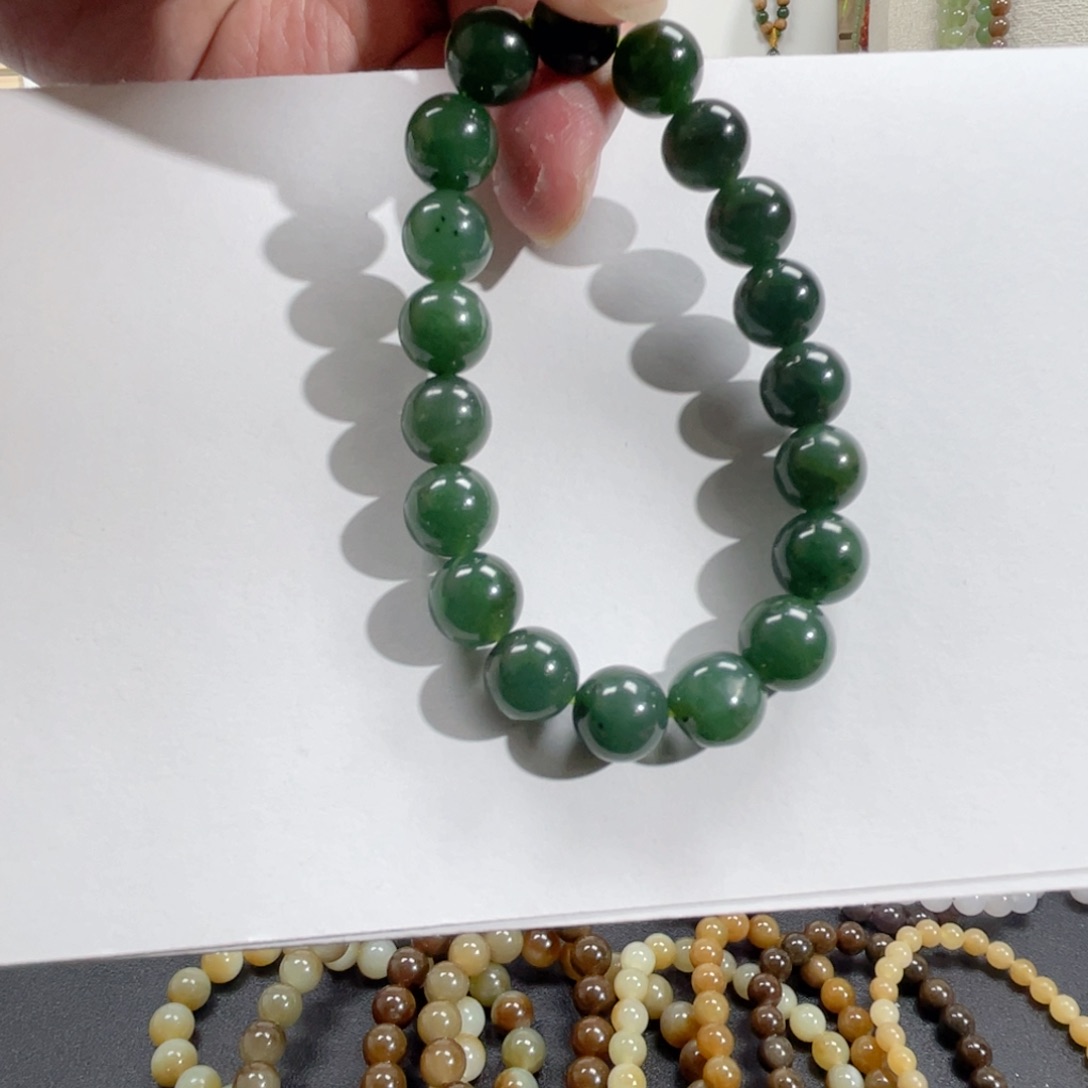 和田玉手串未镶嵌