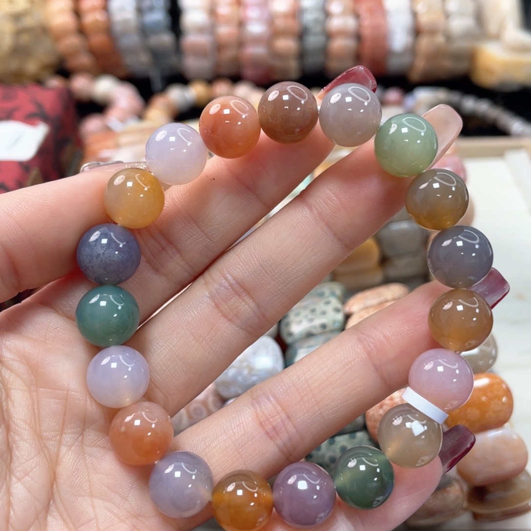 硅化珊瑚（珊瑚玉）手链未镶嵌浮*115