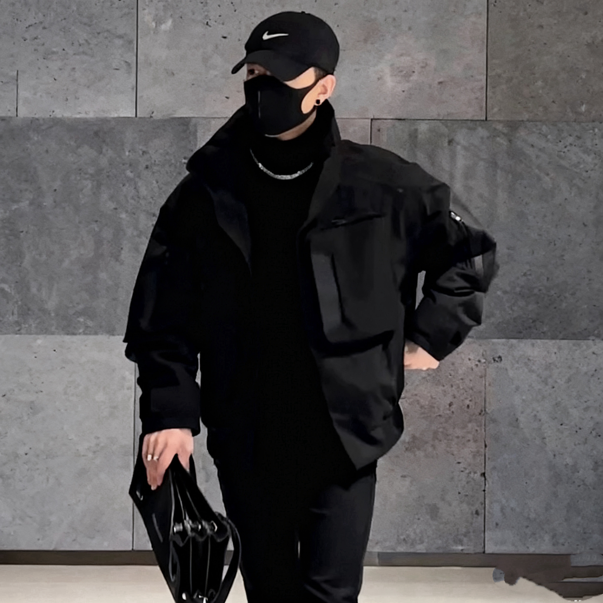 冬季新款男士小书包棉服宽松oversize加棉加厚防风保暖棉衣外套男