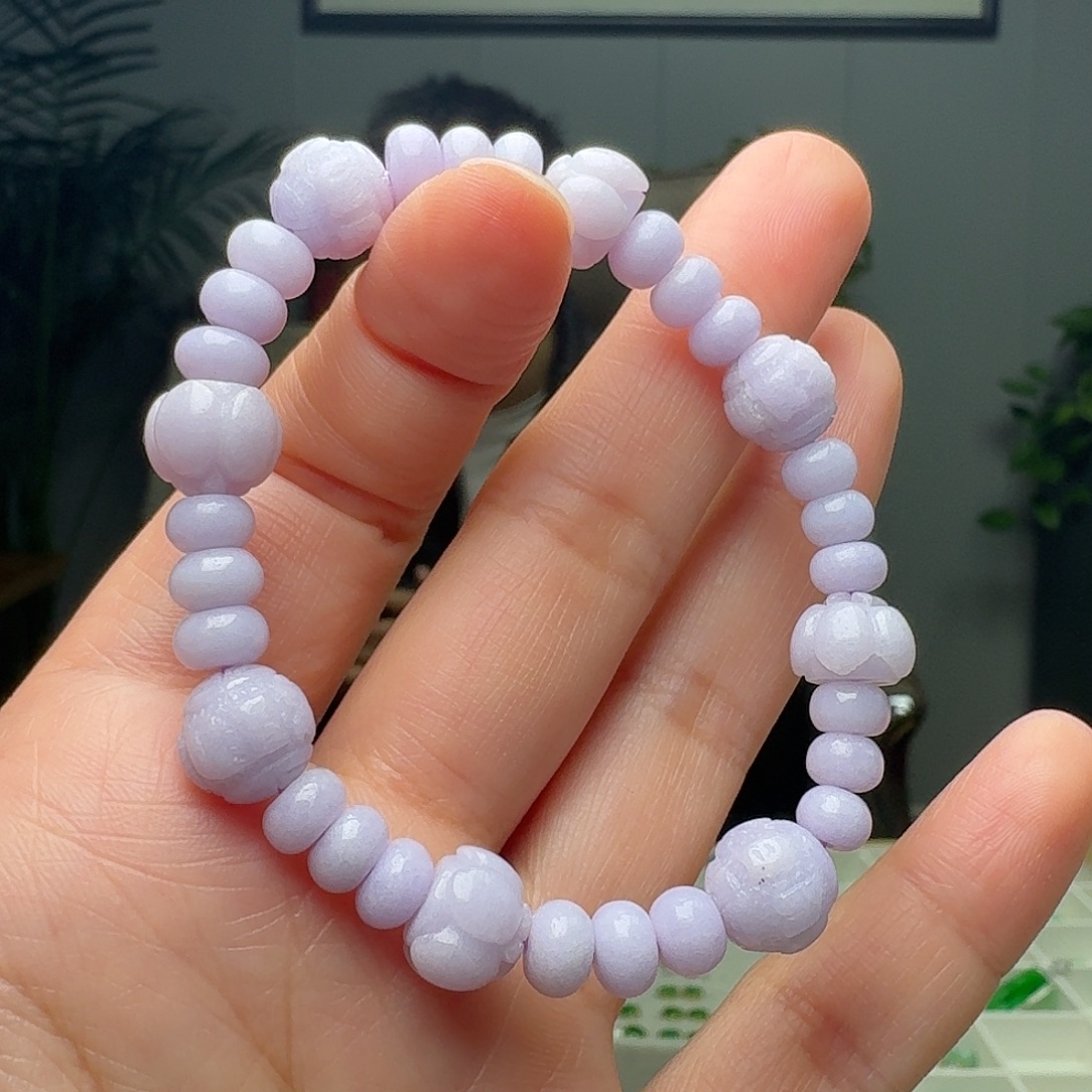 翡翠未镶嵌手链天然