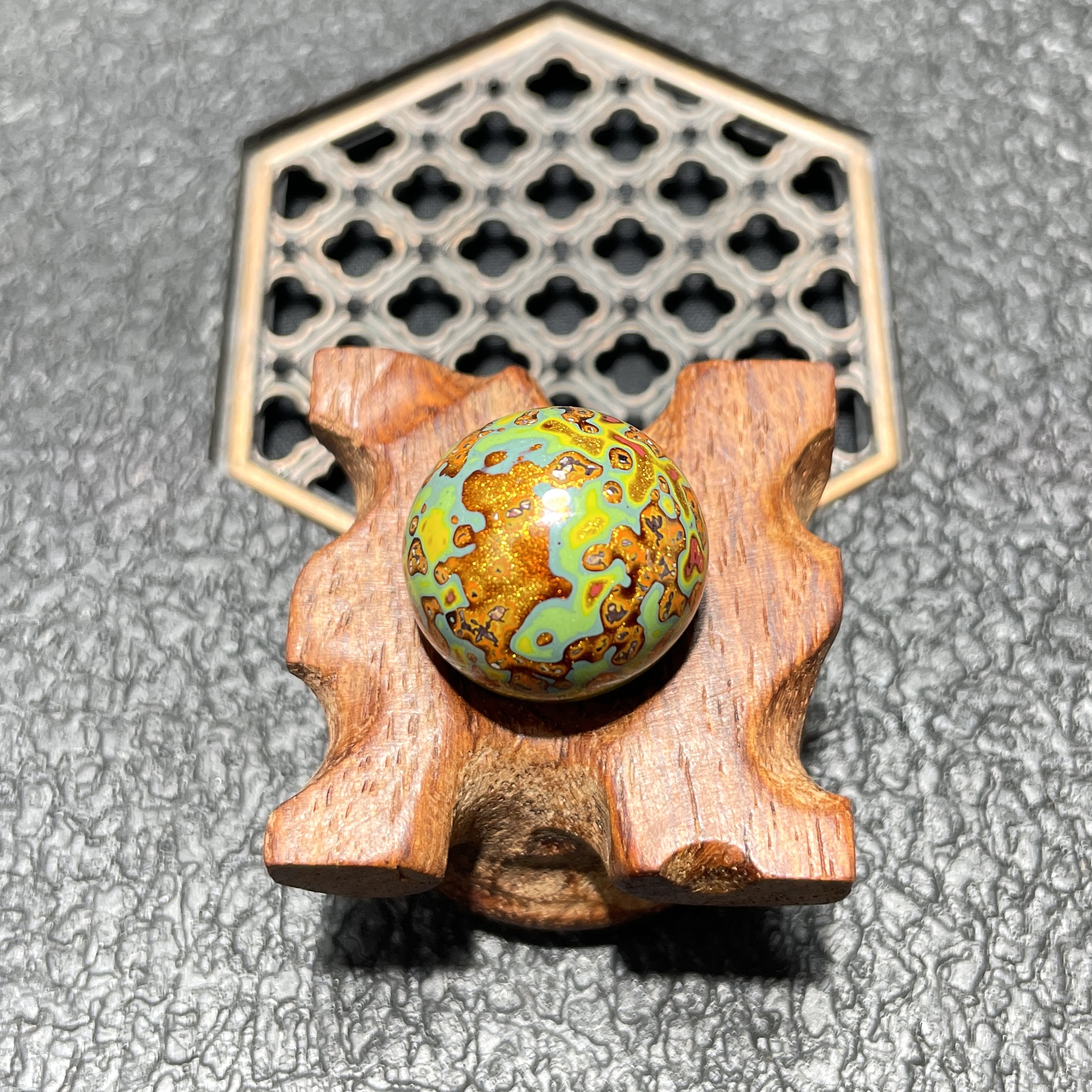 规格1.8cm单颗犀皮大全 大漆珠 漆器 非遗文化传承