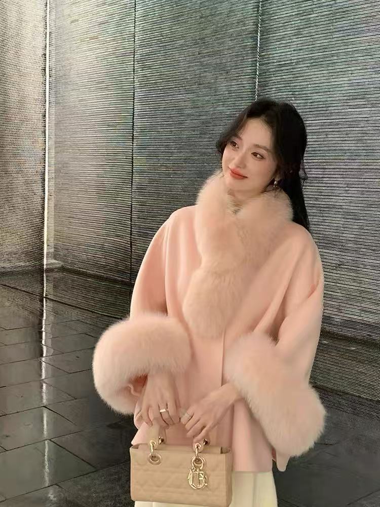 2025保暖女秋冬时尚气质百搭小个子羊毛外套