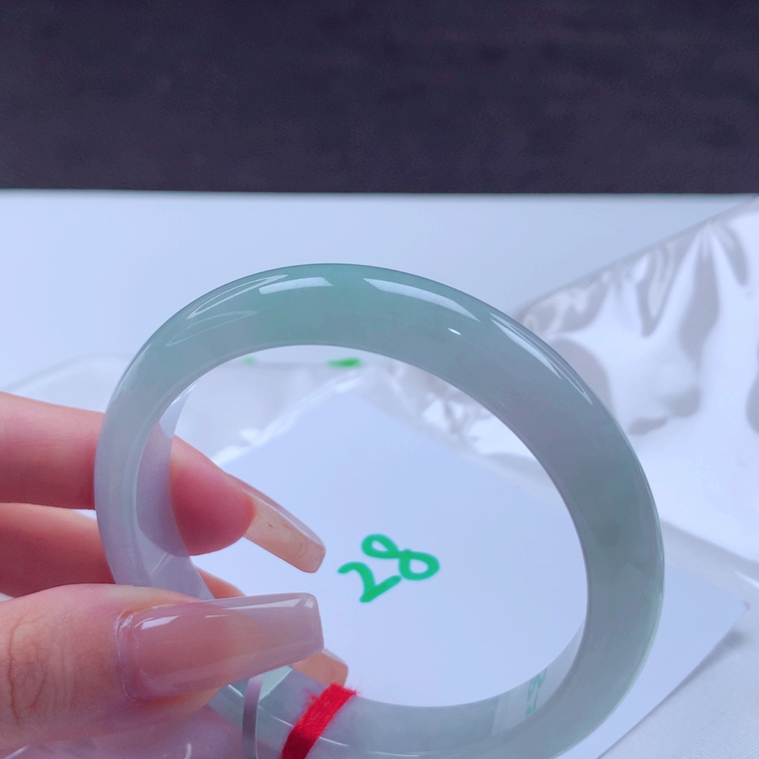 翡翠手镯未镶嵌天然缅甸翡翠A货手镯 28号