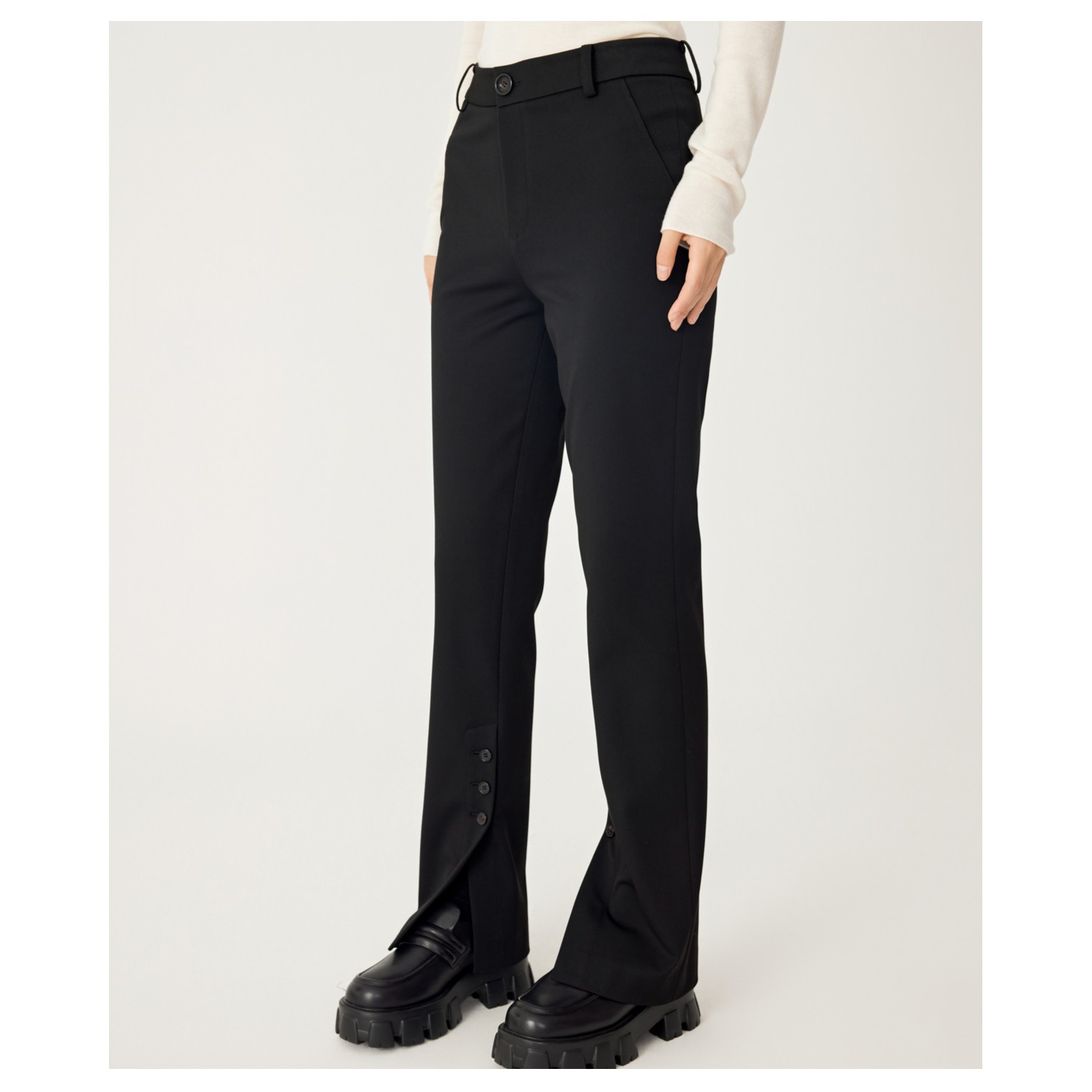 【达人专享】噢姆时尚休闲舒适通勤休闲裤M1DE41875