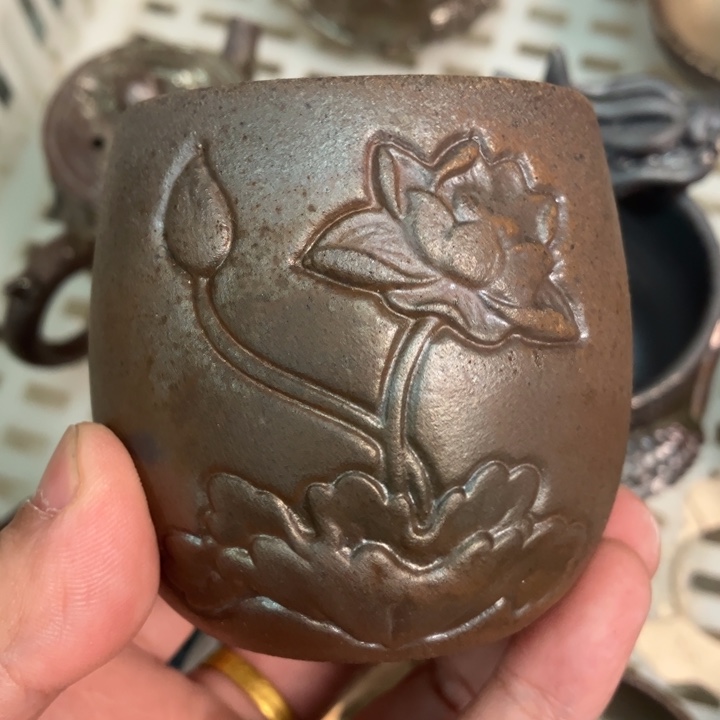 柴烧茶具宝瓶大放漏