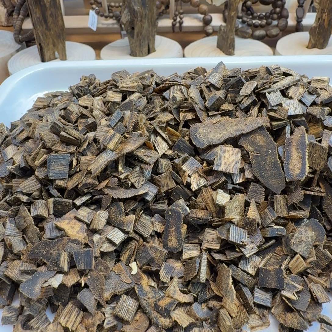 香料绿奇棋沉香油叶子片料183克