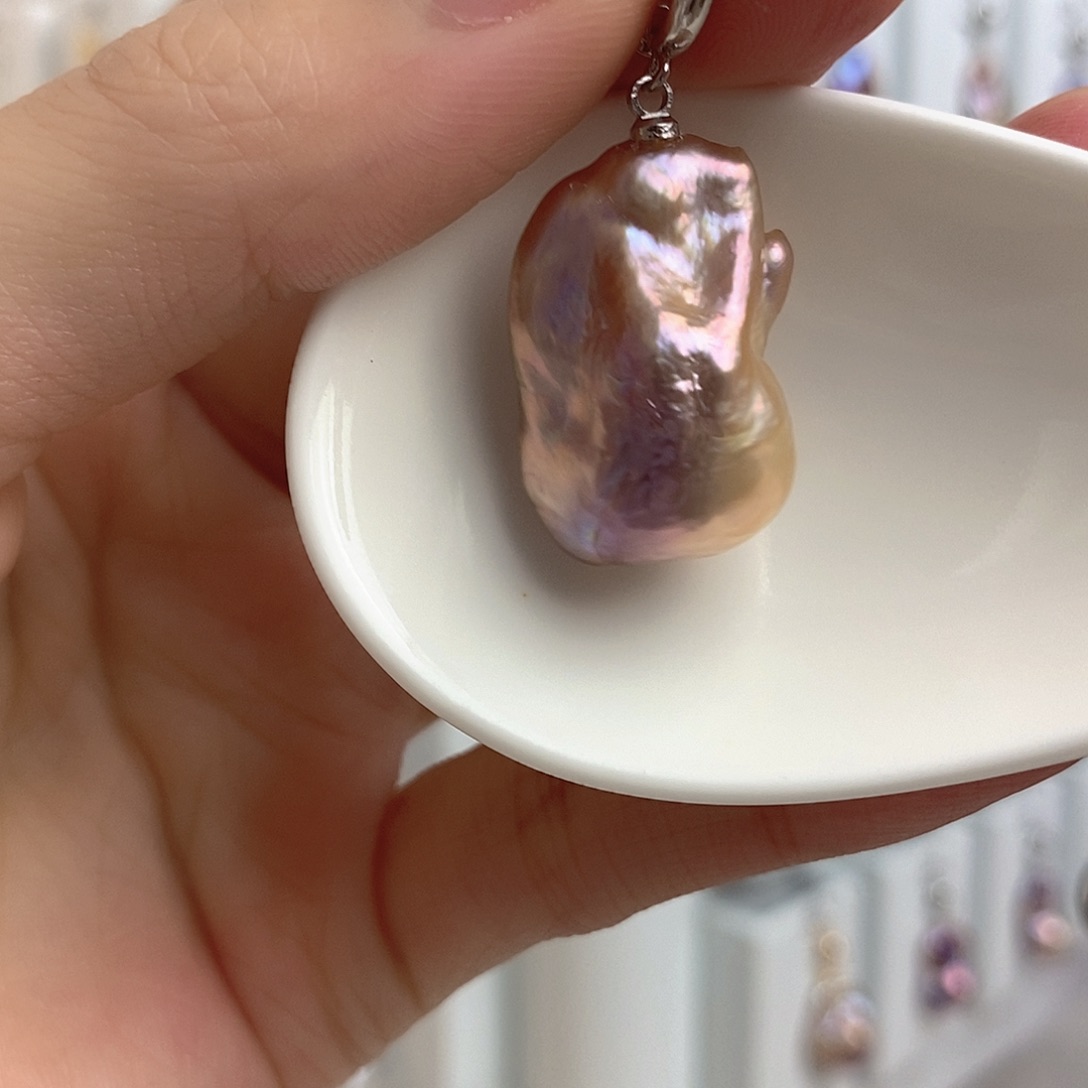 淡水珍珠颈饰银S925镶嵌