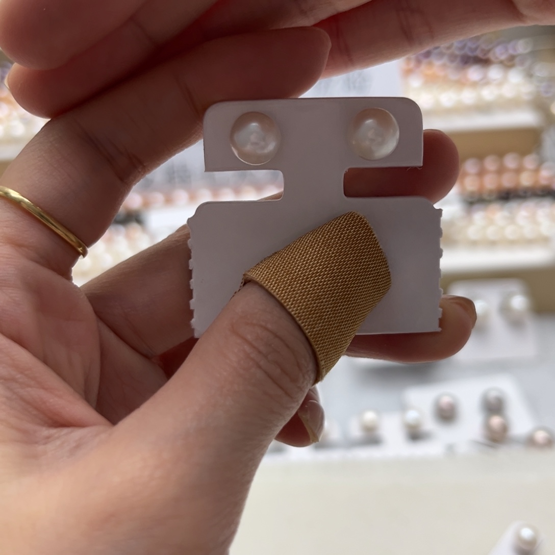 耳饰银S925镶嵌淡水珍珠