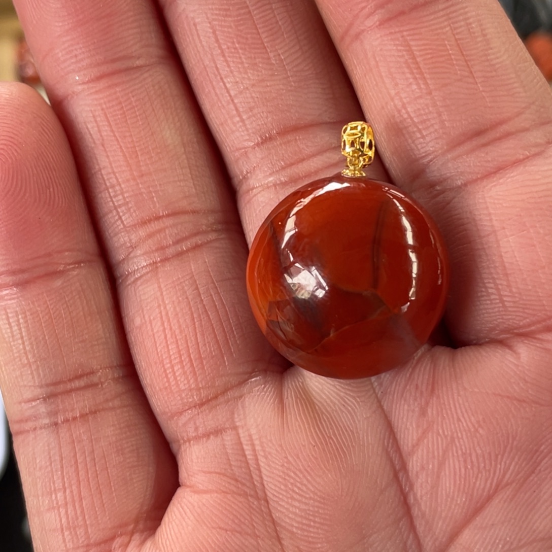 南红玛瑙未镶嵌颈饰