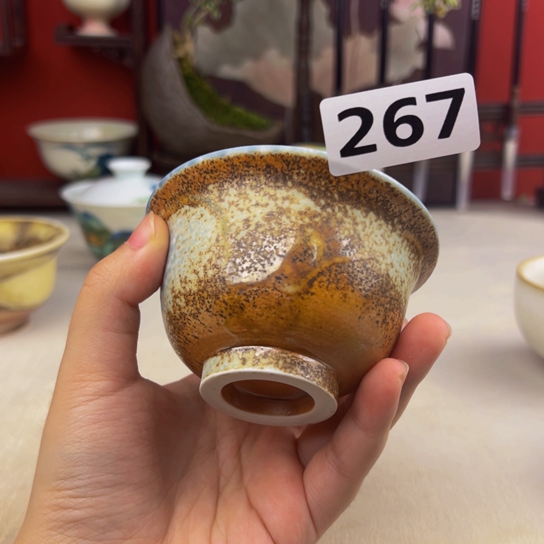 杯子纯手工柴烧主人杯