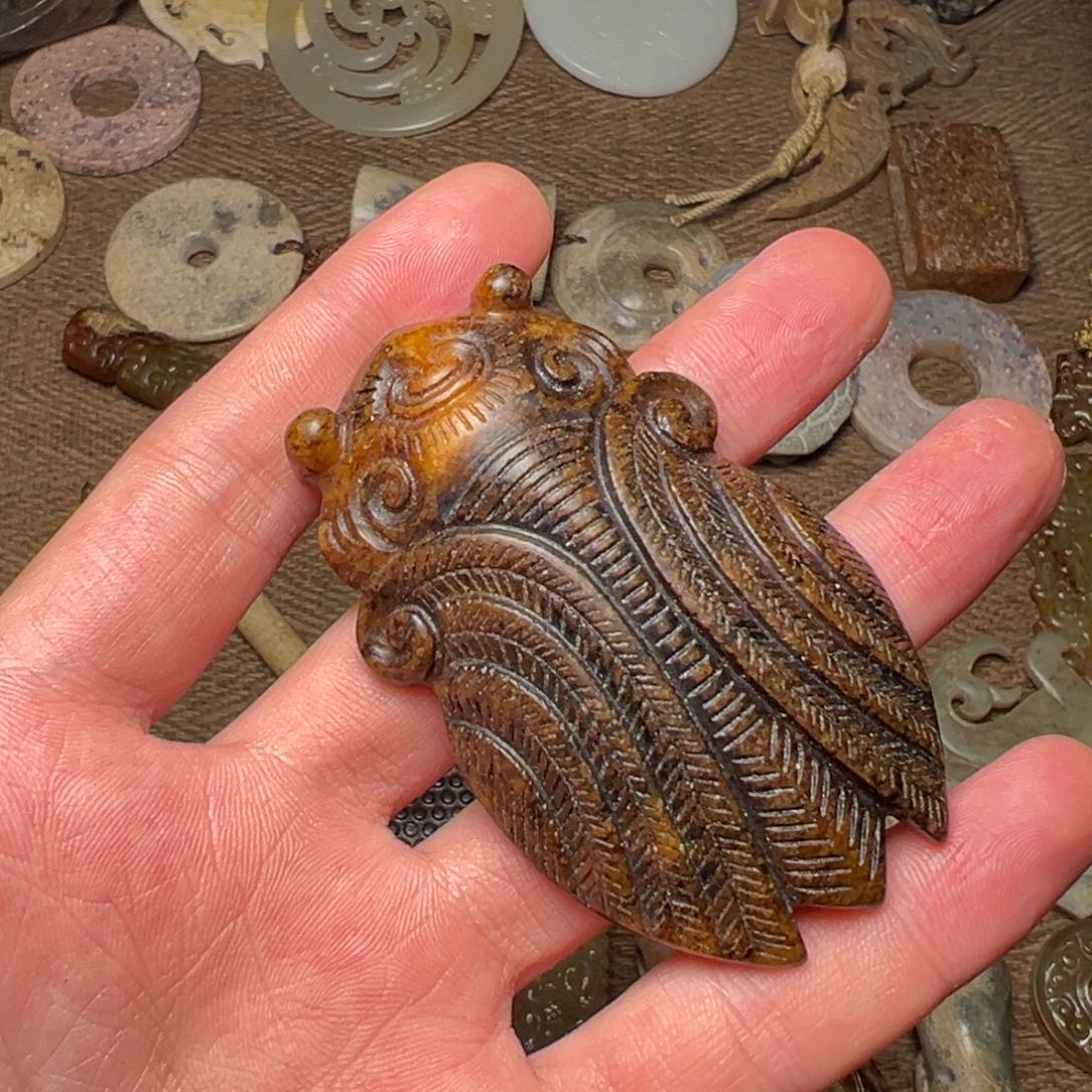 和田玉如图未镶嵌一*鸥