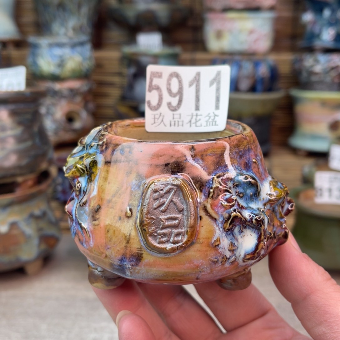 手工花盆默认瑕疵完美者勿拍