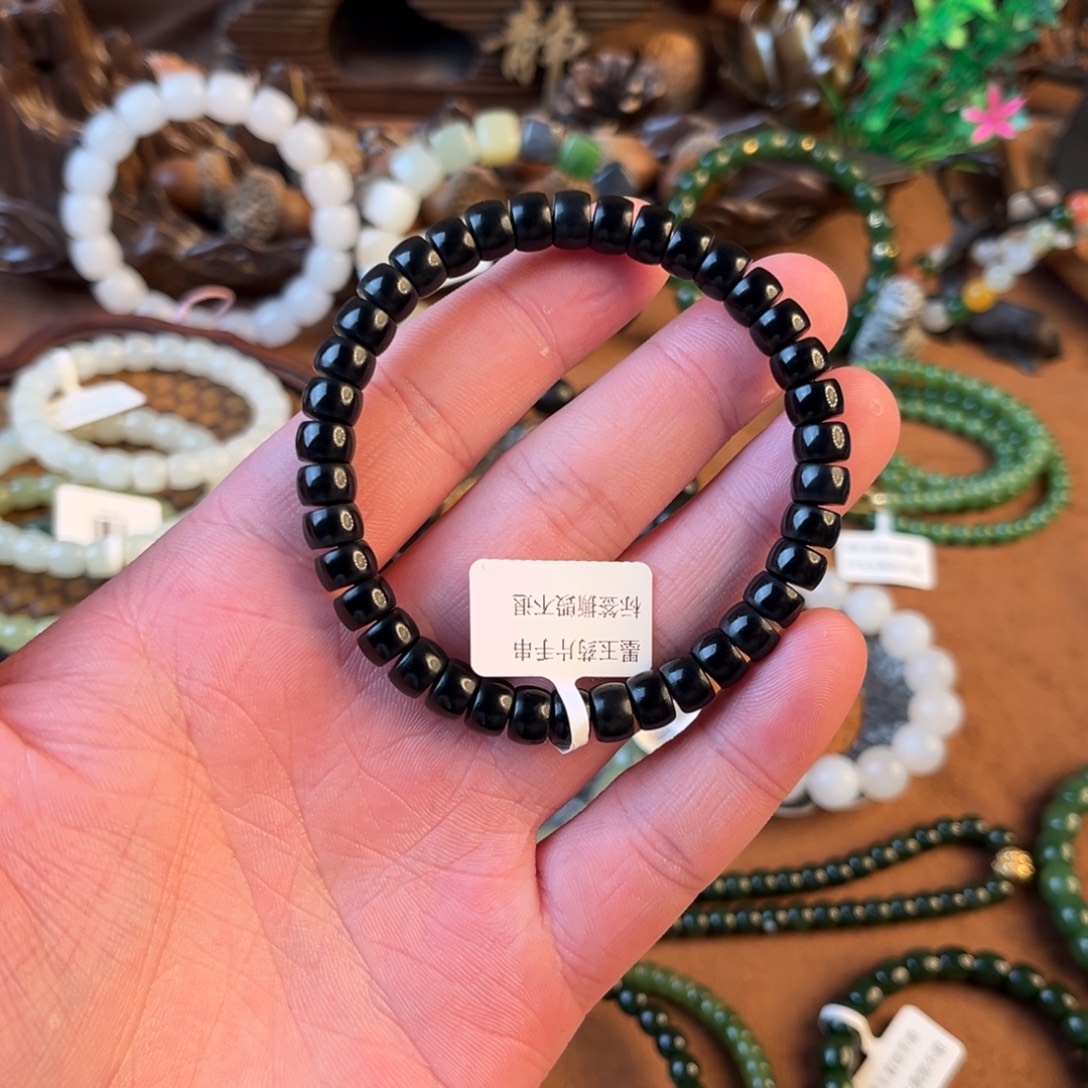 和田玉未镶嵌手链