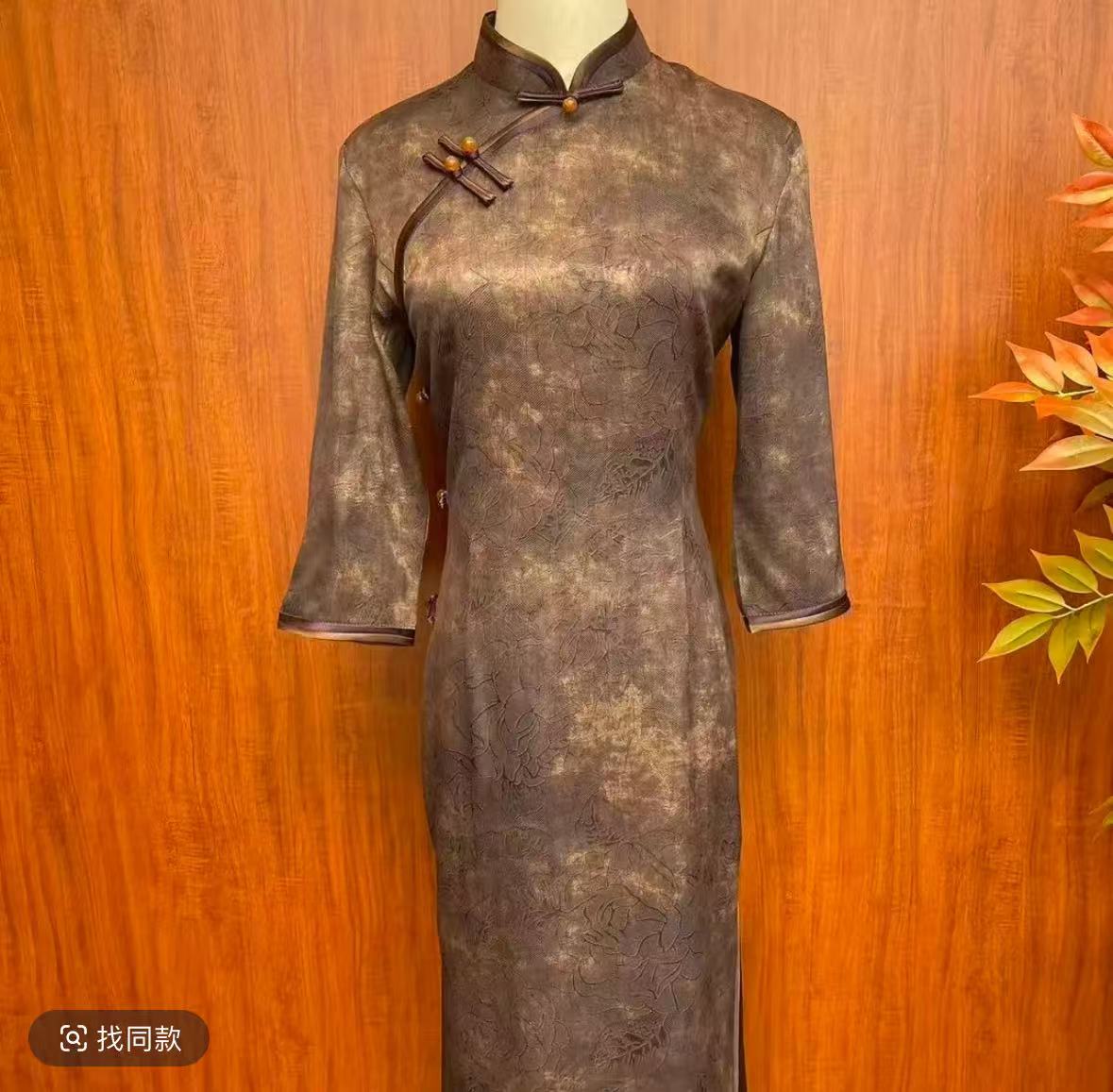 【古金花隐】夏季新款复古百搭优雅大方日常淑女旗袍
