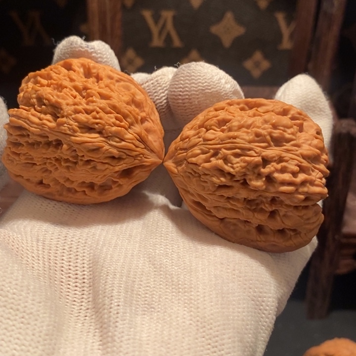 文玩核桃把件快***号天残南疆石