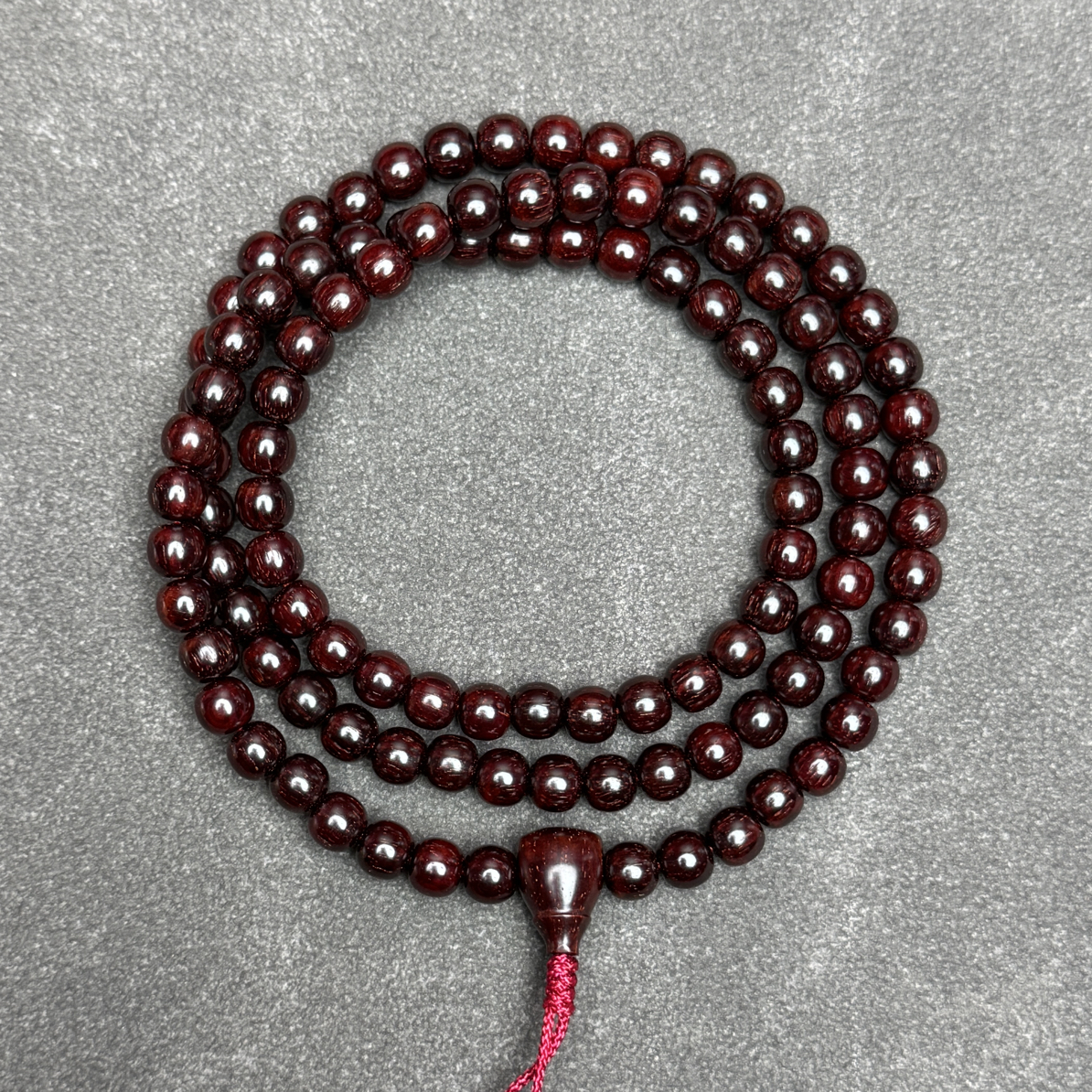 印度小叶紫檀6✖️6.8极限弧108高油密老料超精工