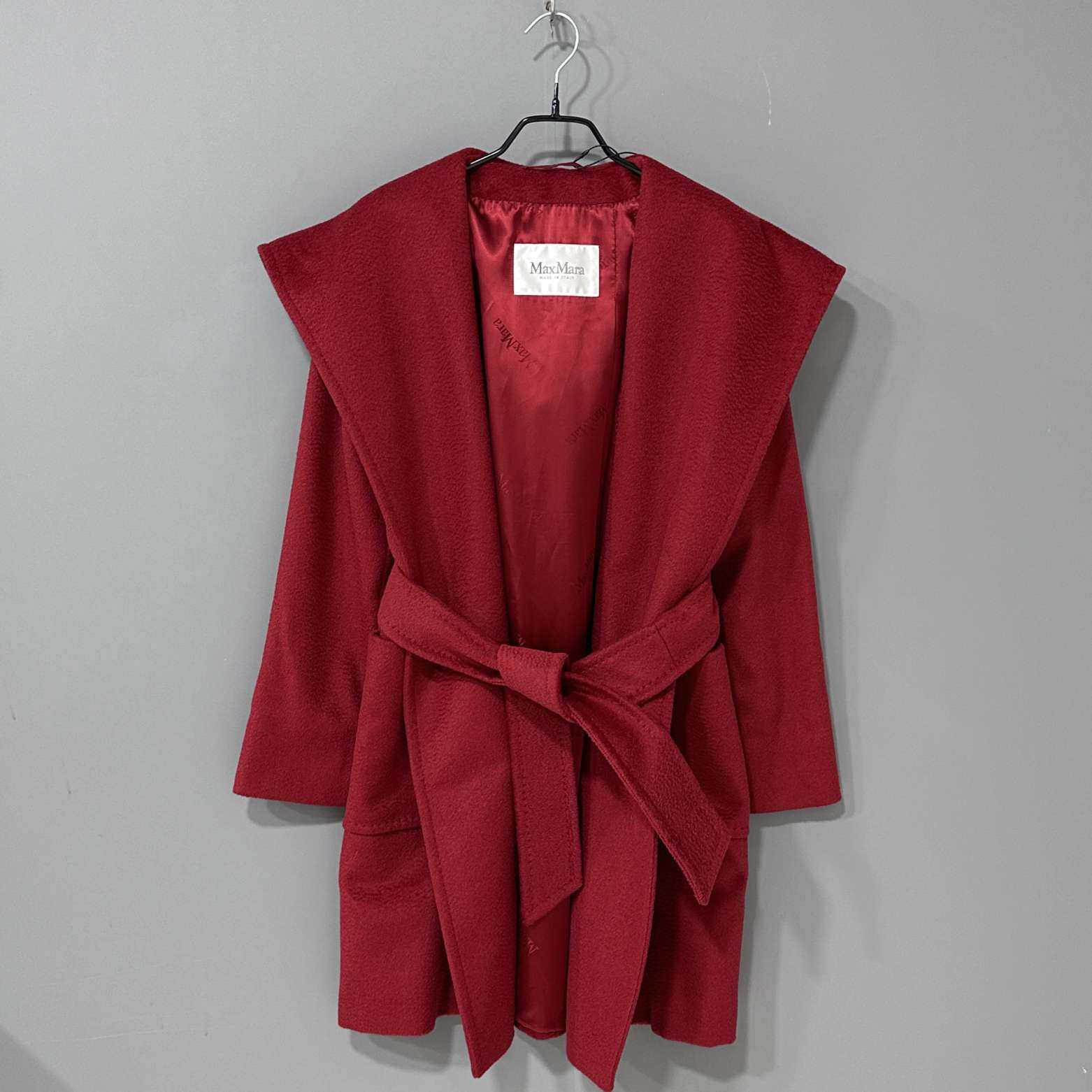 99新 MaxMara railto红色浴袍大衣/99新/38码/67922